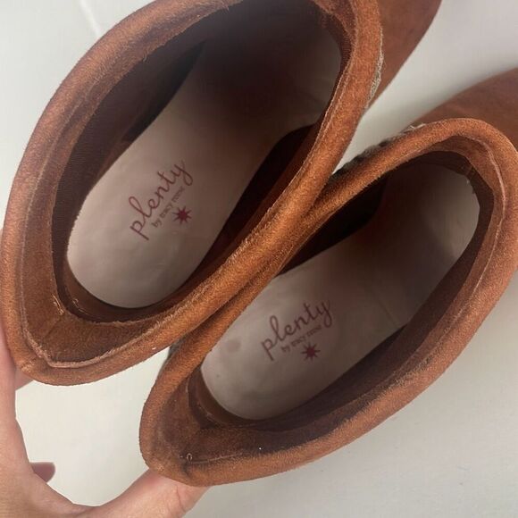 Tracy Reese Piper Brown Suede Ankle Boots 7.5 - Picture 6 of 13